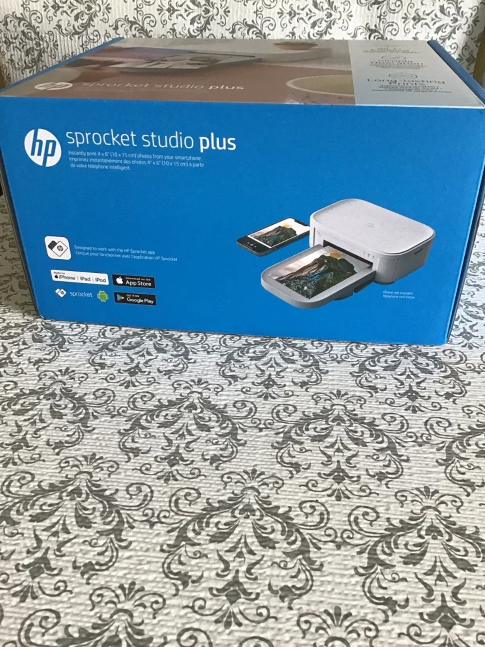 HP Sprocket Studio Plus Compact Photo Printer - White New not opened